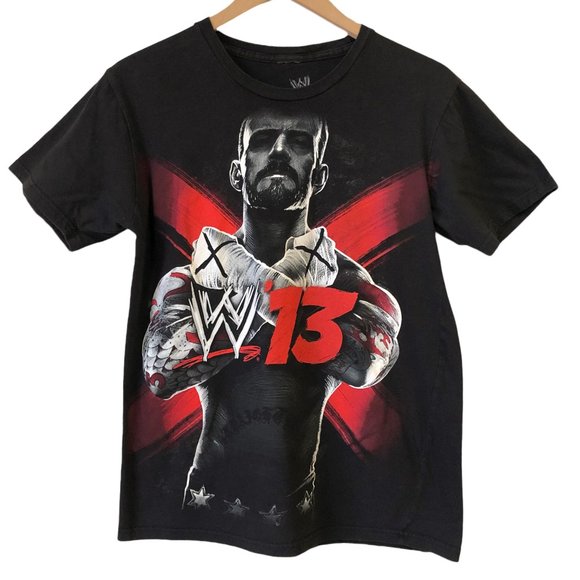 WWE '13 CM Punk X photo graphic tee shirt M - Picture 1 of 4